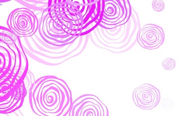 Light Purple vector natural artwork with roses.