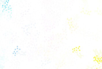 Light Blue, Yellow vector texture with artificial intelligence concept.