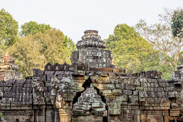 Fototapeta premium old ruins of Ta Som temple at Angkor Wat 