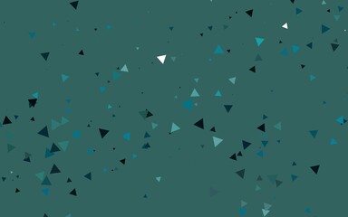Light BLUE vector background with triangles.