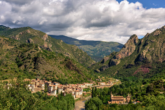 Panorama of Gerri De La Sal, Lleida, Spain