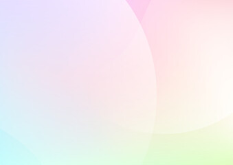 虹色の柔らかいグラデーションのアブストラクトカバーデザイン、A3