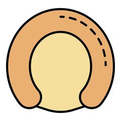 Artificial breastfeeding icon. Outline artificial breastfeeding vector icon color flat isolated