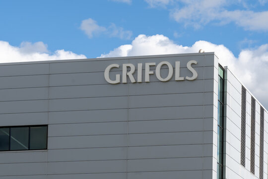 
Montreal, QC, Canada - September 3, 2021: GRIFOLS CANADA THERAPEUTICS INC. in Saint-Laurent, Montreal, QC, Canada. Grifols, S.A. is a Spanish pharmaceutical and chemical manufacturer.
