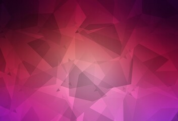 Light Pink, Yellow vector template with chaotic poly shapes.