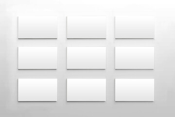 Business Cards Mockup in Different Row