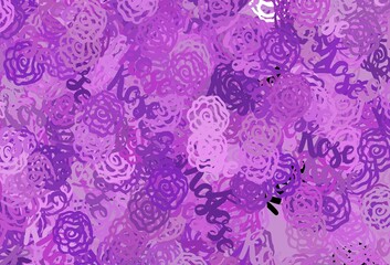 Light Purple vector texture with abstract forms.