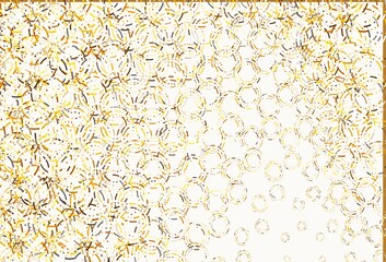 Light yellow, orange vector cover with spots.