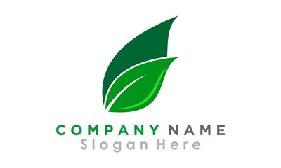 leaf icon simple logo