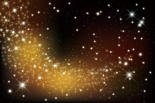 輝く星雲の銀河イメージ背景