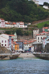 Fototapeta na wymiar Foto del pueblo de Cudillero, Asturias