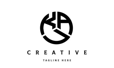KAU creative circle three letter logo
