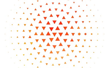 Light Yellow, Orange vector layout with lines, triangles.