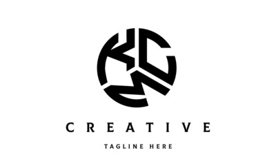 KCM creative circle three letter logo