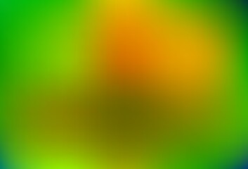 Light green, yellow vector abstract blur backdrop.