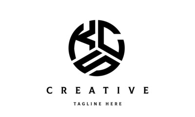 KCS creative circle three letter logo
