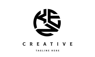 KEN creative circle three letter logo