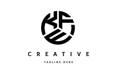 KFE creative circle three letter logo