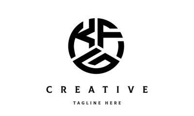 KFG creative circle three letter logo