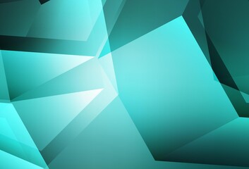 Light Green vector low poly texture.