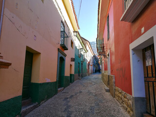 Bunte Gasse in La Paz