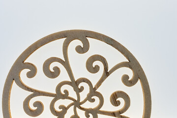 fancy wooden ornament
