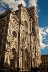 Italia, Toscana, Firenze, piazza del Duomo e Campanile di Giotto.