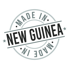 Fototapeta premium Made in Papua New Guinea Symbol. Silhouette Icon Map. Design Grunge Vector. Product Export Seal.