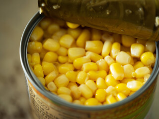 corn cones in cans