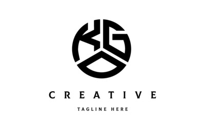 KGO creative circle three letter logo