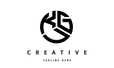 KGU creative circle three letter logo