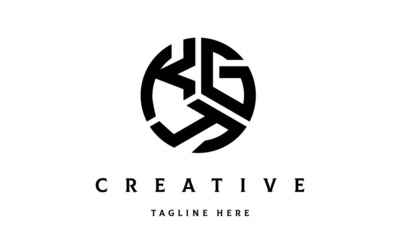 KGY creative circle three letter logo