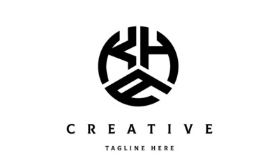 KHA creative circle three letter logo