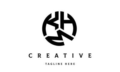 KHM creative circle three letter logo