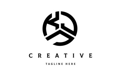 KJJ creative circle three letter logo