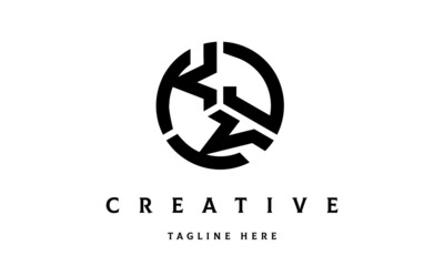 KJK creative circle three letter logo