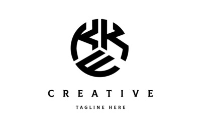 KKF creative circle three letter logo