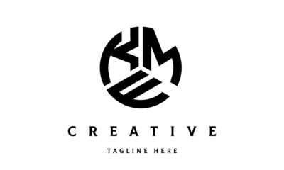 KMF creative circle three letter logo