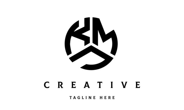 KMJ creative circle three letter logo