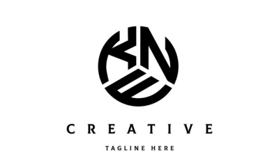 KNE creative circle three letter logo