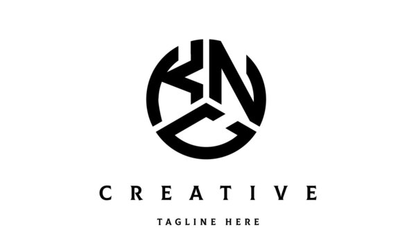 KNC creative circle three letter logo