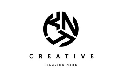KNY creative circle three letter logo