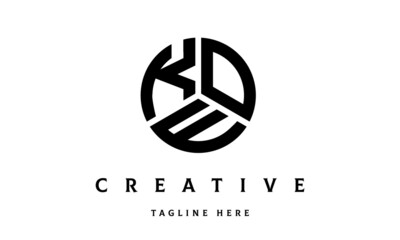 KOE creative circle three letter logo