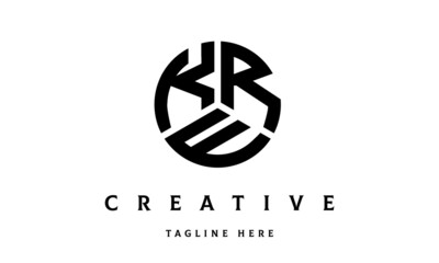 KRE creative circle three letter logo
