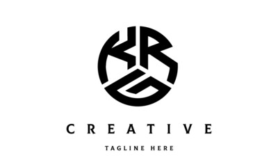 KRG creative circle three letter logo
