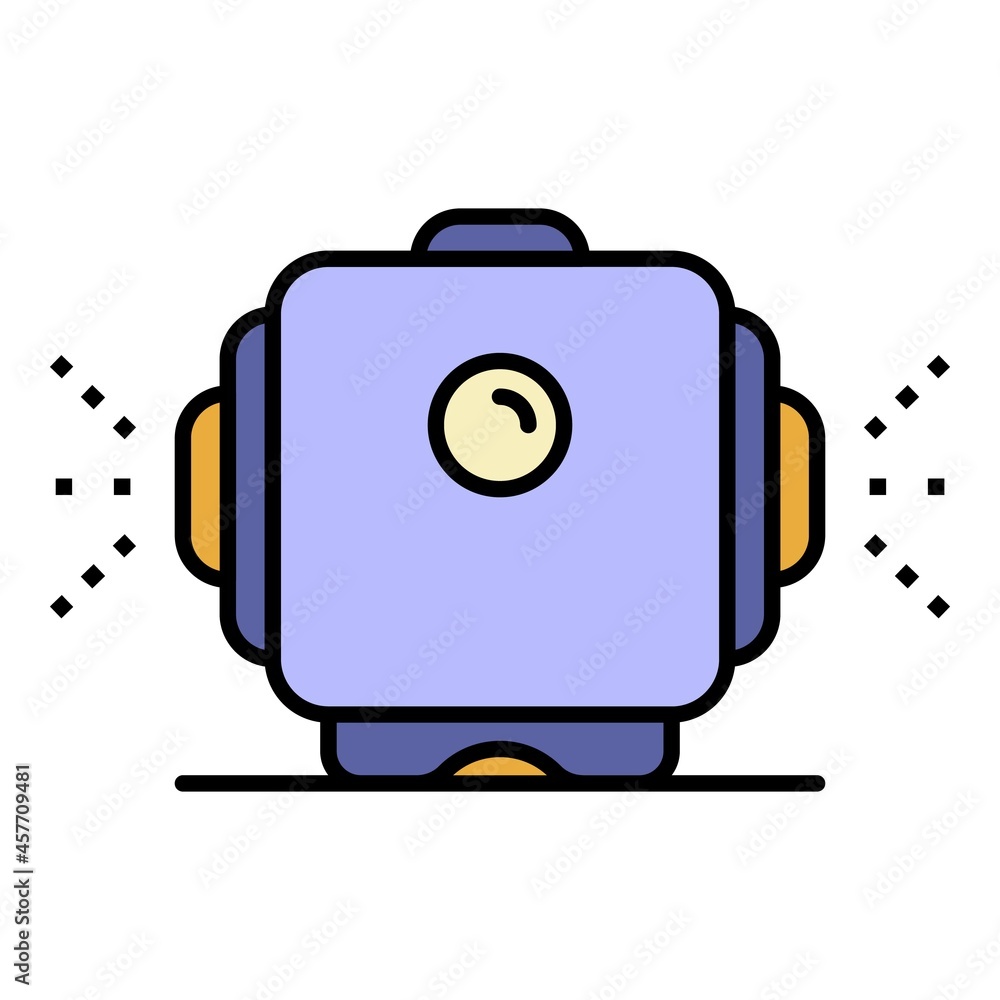 Aufkleber double way humidifier icon. outline double way humidifier vector icon color flat isolated