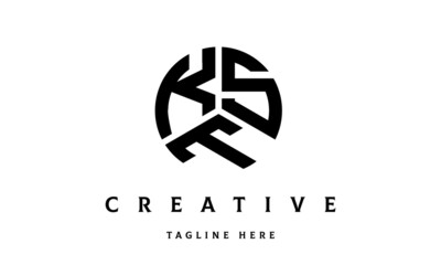 KST creative circle three letter logo