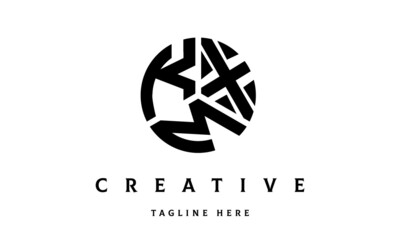 KXM creative circle three letter logo