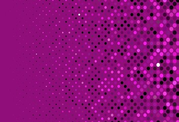 Dark Pink vector texture with disks.