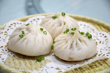 Pan fried crispy pork bun